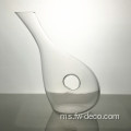 mengendalikan decanter kaca wain kristal